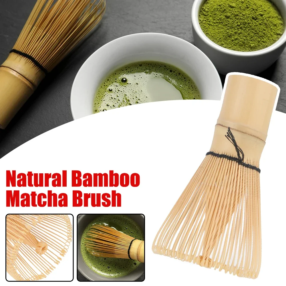 Japanese Matcha Ceremony Bamboo Whisk 100% Pure Green Tea Powder Kitchen Teaware Chasen Tea Tool Tea Brush for Brewing Matcha image 3
