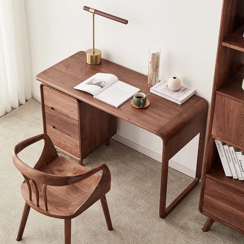 Black walnut room computer Internet celebrity writing  study all solid wood  new Chinese style