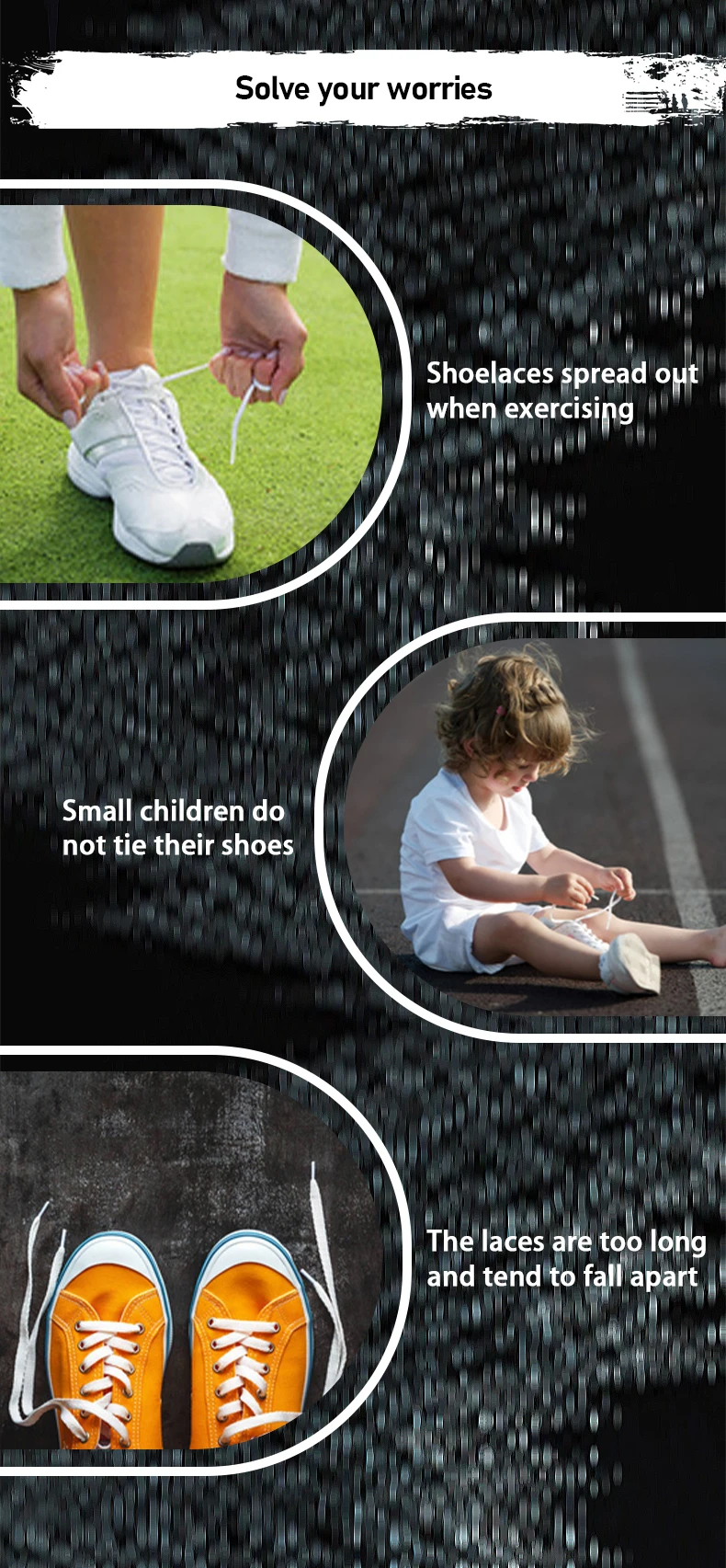 Elastische Schnürsenkel ohne Binden mit Verschluss, runde, dehnbare Schnürsenkel für Kinder und Erwachsene, Sneaker, bequeme Schnürsenkel für Sport und Laufen. – Detail 3