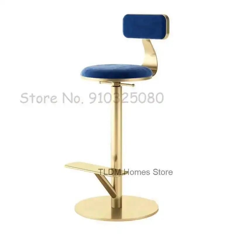 

High Bar Chair Designer Chair Nordic Furniture Home Rotating Bar Chairs Iron Lifting Stool High Feet Stools Bv