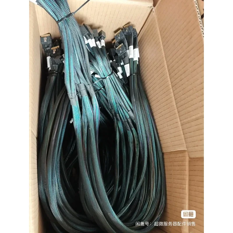 New Unused SFF-8654 to 2x SFF-8643 Cable 1.2m for Server Storage Data Transfer High Speed Internal Mini SAS HD Connection