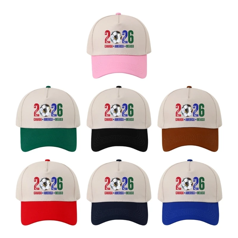 Trendy Casual Polyester Cap Trendy Sports Accessory Perfect For Daily Wear And 2026 Football Championship Event Y166