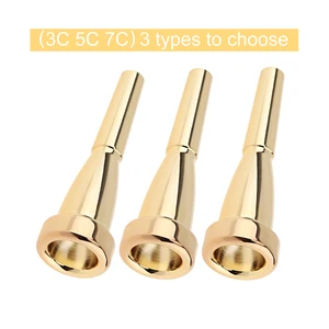 3c 5c 7c Gold Blad Metal Trompet Bocal Bullet Bullet Boate Teile für Yamaha Bach Conn und König Trompete 6 Hauptverkaufskrypton Yamaha Careeress - №4