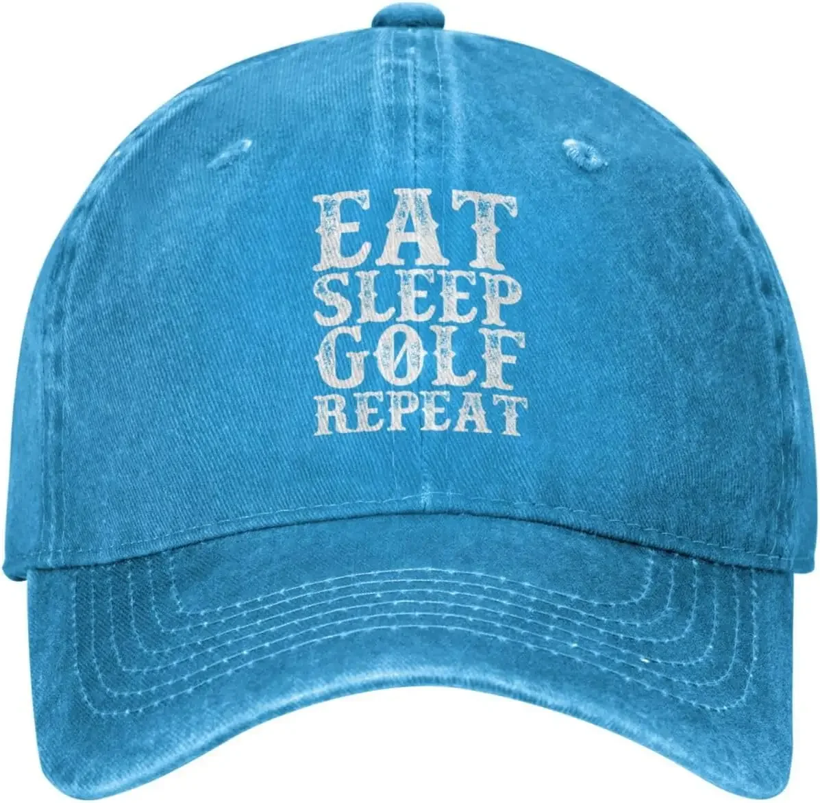 Eat Sleep Golf Repeat Hat Men Baseball Hat Funny Cap