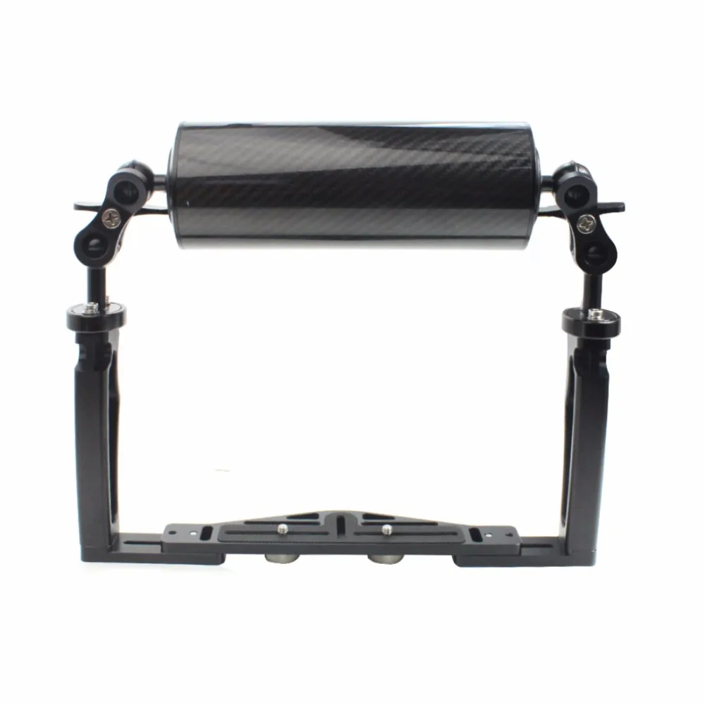 Tauchen DSLR Kamera käfig Dual Handheld Tray Halterung Buttery Clip Kohle faser Verlängerung sarm schwimmende Stativ halterung für Gopro 13 – Detail 20