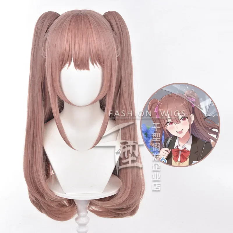 Anime The temptation of 2.5 dimensions cosplay Wig orange beauty flower Li cosplay Long Wig