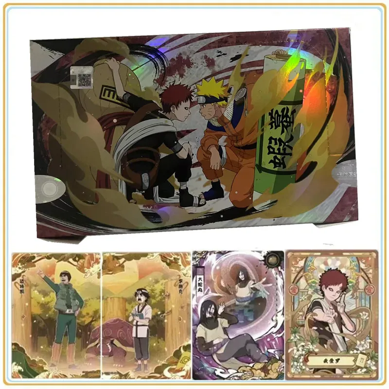

2025 KAYOU Anime Original Naruto Cards T4w7 Chapter Of The Array Box Added SE Ninja World Collection Cards Toy For Children Gift
