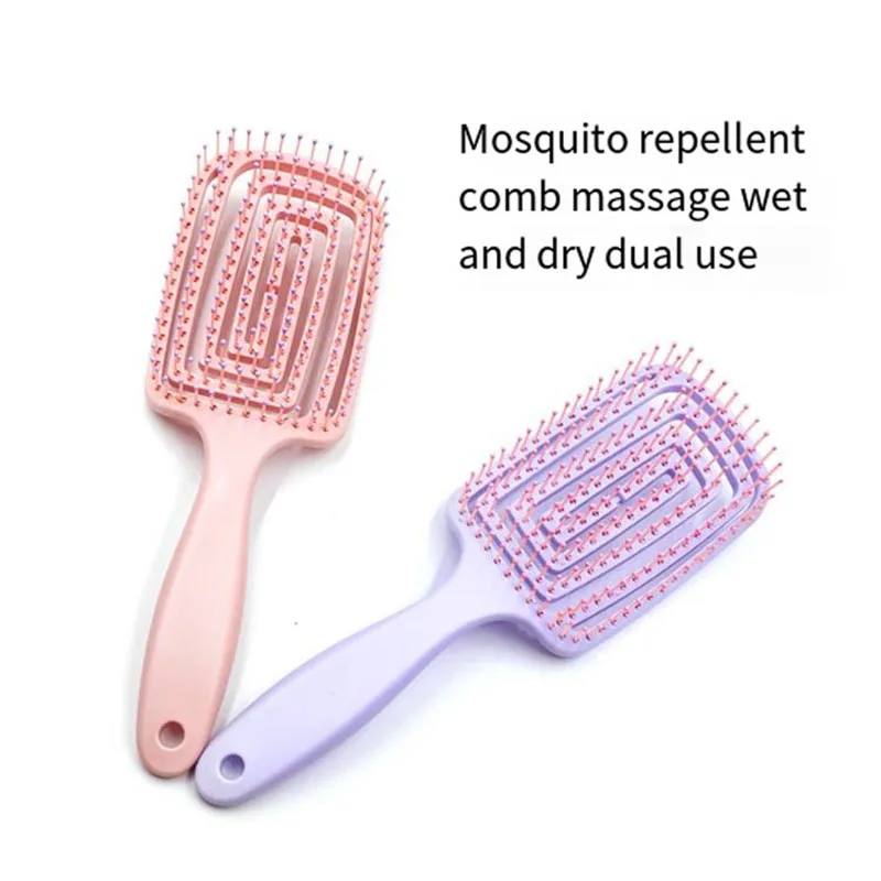 Personalized Wide Combs for Hair Massage Scalp Bamboo Hair Brush Women Custom Styling Hair Comb Detangling HairBrush