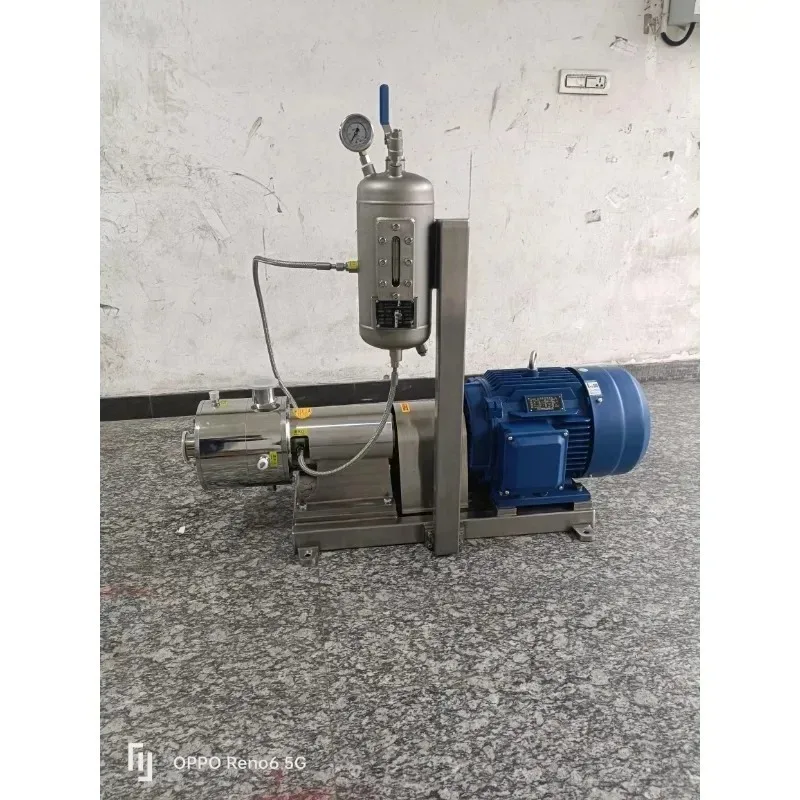 Pipeline type high shear homogeneous three-stage emulsifying pump,  grade stainless steel mixed emulsifying machine