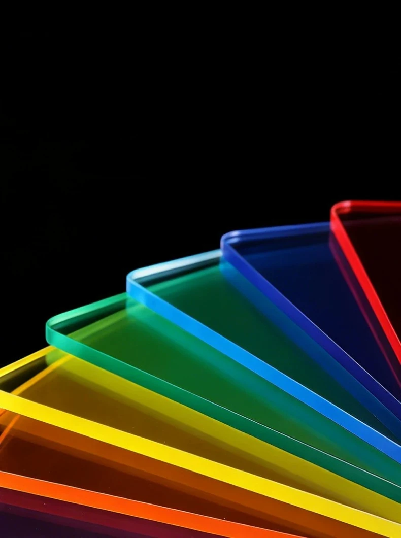 5mm Thick Matte Colored Acrylic Plate 100*100mm Semi-transparent Frosted Plexiglass for DIY Ornament Decor 2 pcs