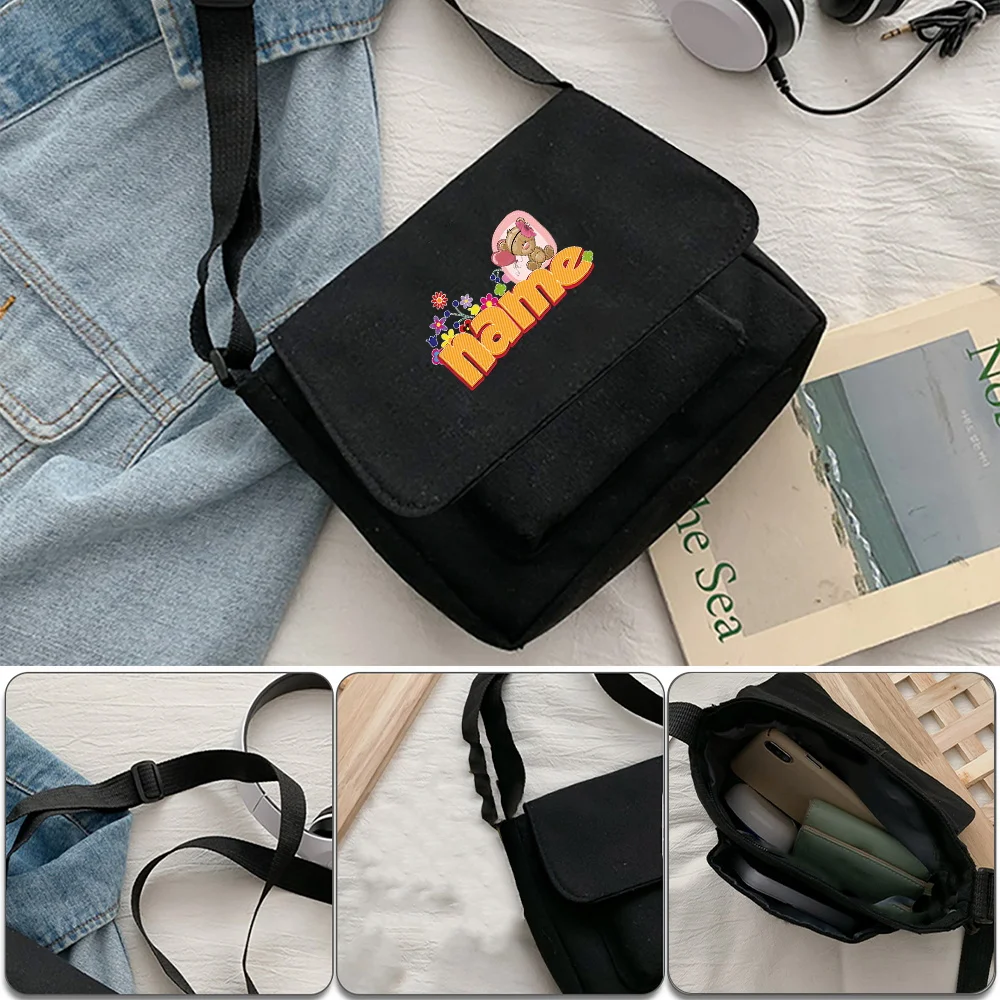 Personalized Customization Name Fashion Crossbody Bag Casual Handbag Lightweight Storage Bag Customized Product