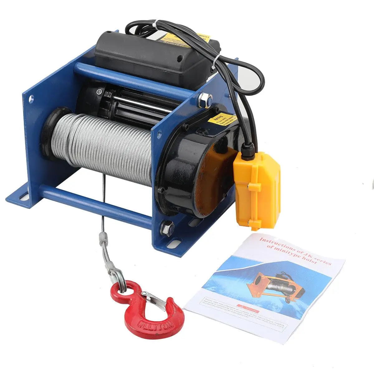 Electric Hoist Crane,Wire Rope Electric Hoist 110V Micro Electric Winch,Electric Hoist Lift 200-400Kg,Overhead Engine Lift,Wire