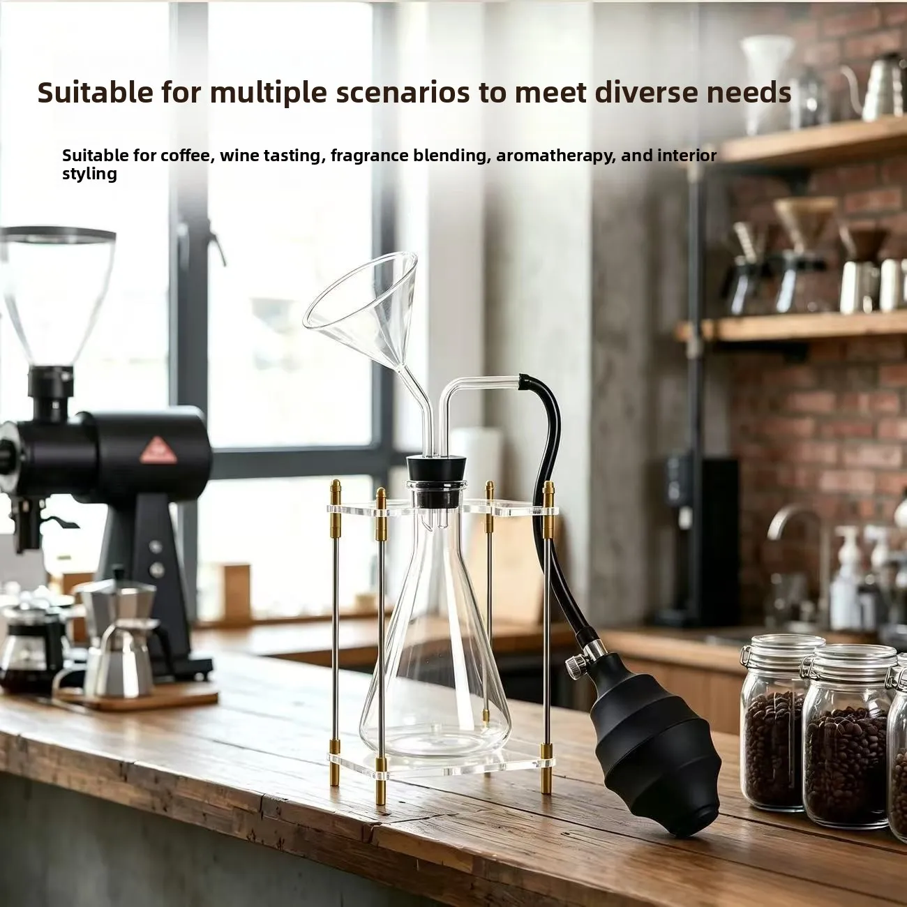 Coffee Aroma Sniff Bottle Multi-purpose Scent Sampling Tool for Wine Tea Herbal Fragrance Therapy Odor Research Apparatus