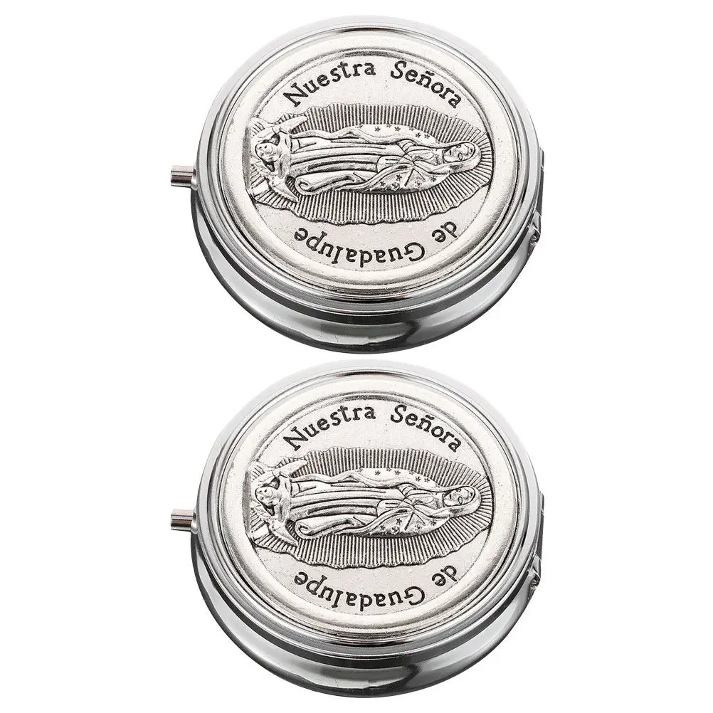 

2Pcs Metal Jewelry Box Gift Box Elegant Storage Organizer for Necklaces Bracelets Trinkets Vintage Display Keepsake Case