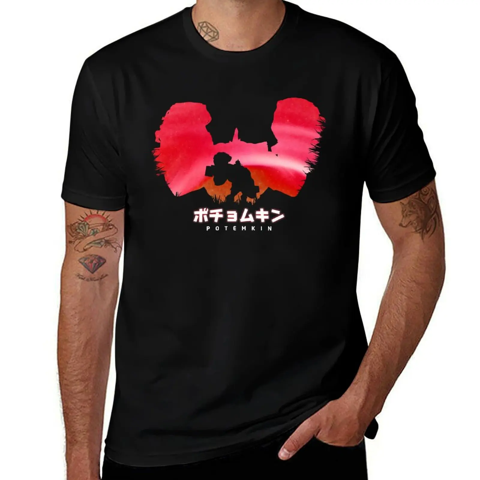 

Red Potemkin T-Shirt man t shirts for men anime t shirts oversize graphic t shirts for man T-Shirt