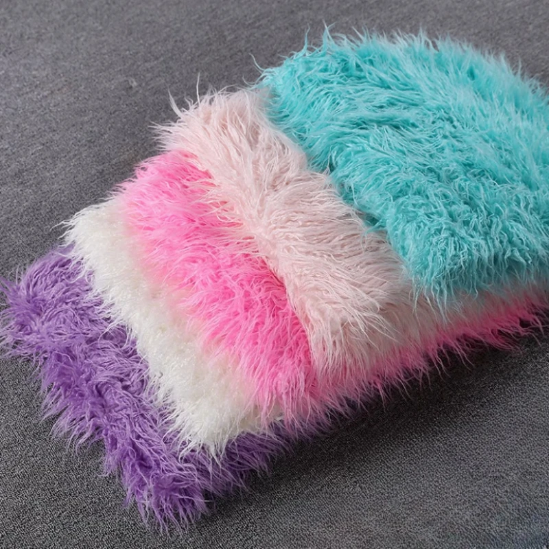 

Высококачественная утолщенная плюшевая ткань 6 см, искусственный пляж, пушистая шерсть, мех ягненка, вьющаяся шерсть, флисовая одежда, украшение, ткань ручной работы «сделай сам»