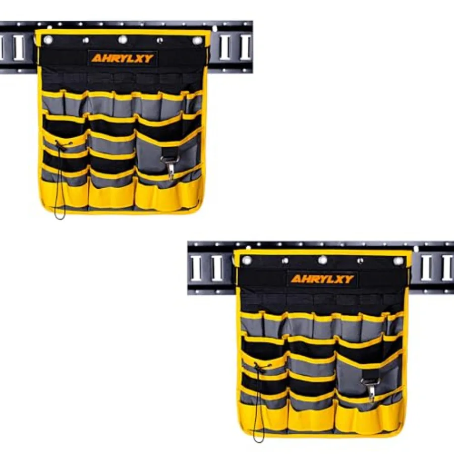 

E-Track Hanging Tool Organizer, E Track Wall Hanging Pocket Tool Holder, E-Track Accessories for Enclosed Trailer, Garage Wareh