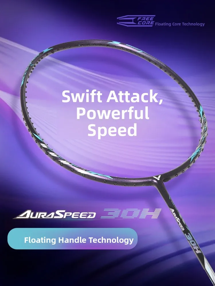 

Victor ARS30H Badminton Raet Full Carbon Fiber High Pound Kill Speed Atta Lightweight Sports Fitn Fans Supplies