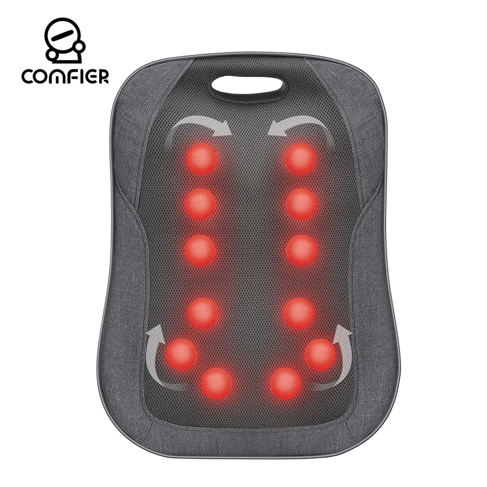 Comfier Shiatsu Back Massager with Heat- Portable Massage Cushion Chair Massager - 1902