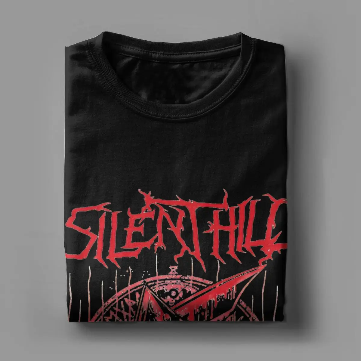 Hipster Silent Red Thing Silent Hill Heavy Metal T-Shirts for Men Women 100% Cotton T Shirt Horror Game Tees 6XL Tops