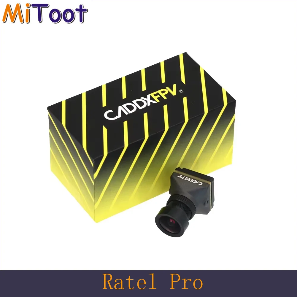 CADDX FPV Camera Ratel Pro, 1500TVL WDR 4.5V 27V 4:3 16:9 NTSC PAL CMOS Starlight Night Vision Blacklight Camera for Day and Night