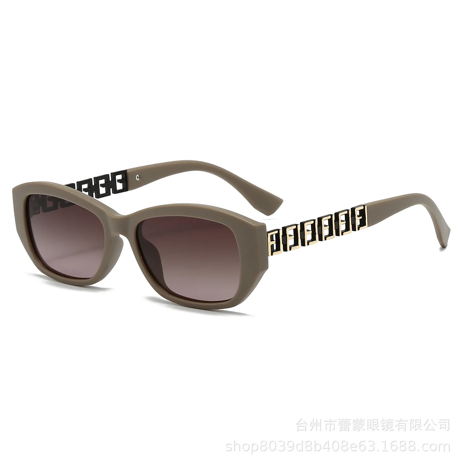 

New Small Frame Polarized Sunglasses Fashion Chain Hollow Outdoor Street Sunglasses UV-proof Sunglasses