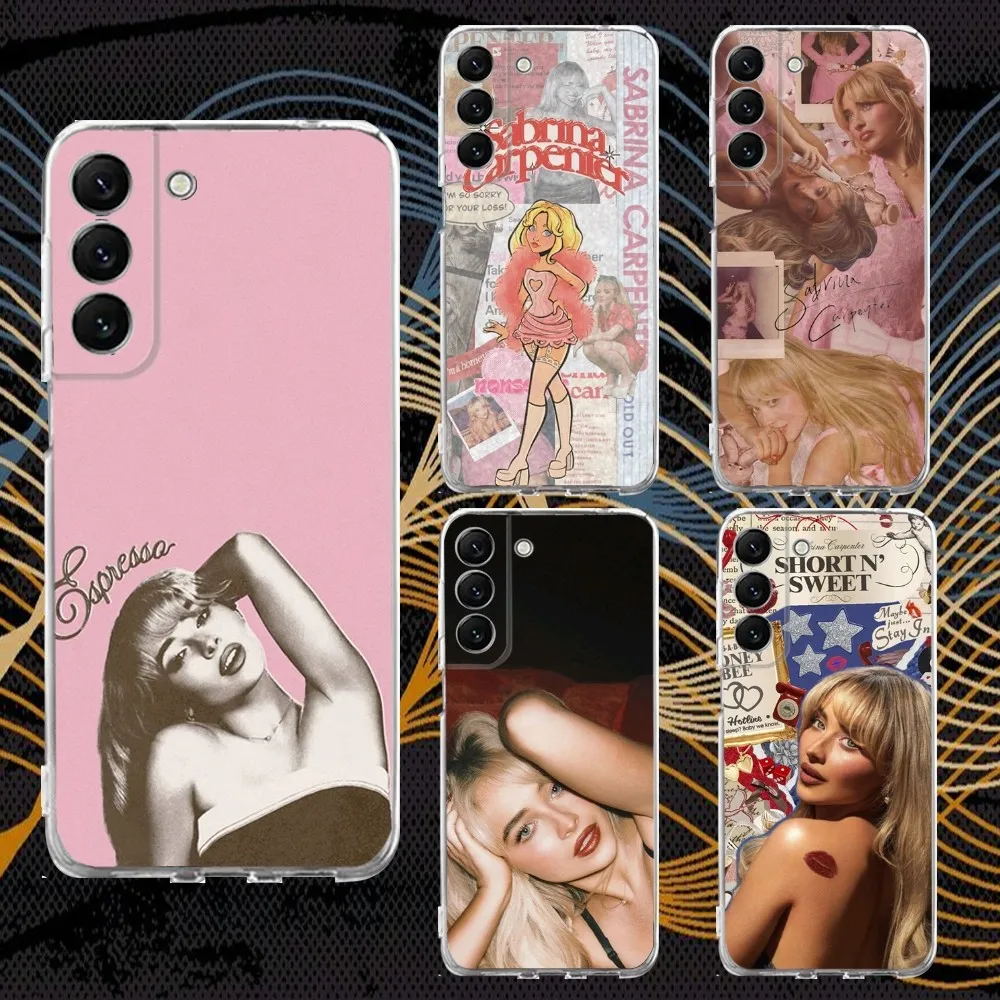 

Sabrina Carpenter Short n Sweet Phone Case Silicone For Samsung S30,S23,21,22,20 Ultra,S20 FE lite,S10,9,PIus Cover Clear