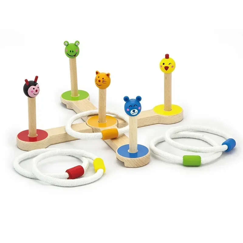 

Animal Ferrule Kindergarten Throwing Ferrule Game Baby Early Education Wooden Toys Sensory Training Equipment