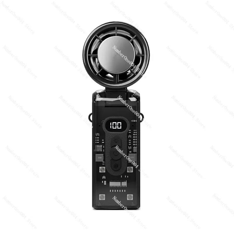 

Cross-border Handheld Semiconductor Cooling Ice Compress Super Long Battery Life Neck Desktop Cooling Artifact Mini Electric Fan