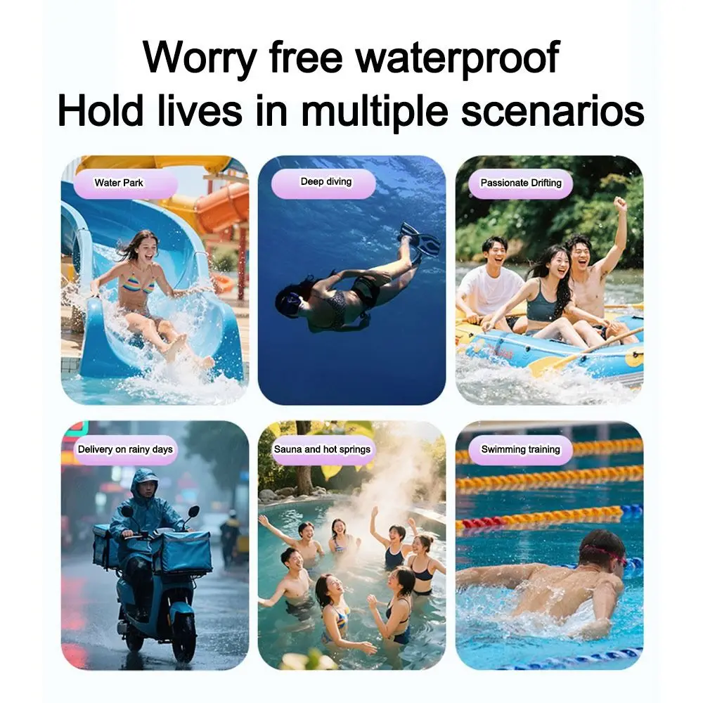 

Touchscreen Waterproof Phone Pouch Seal Transparent Drift Diving Swimming Bag Underwater Dry Bag Case Cover