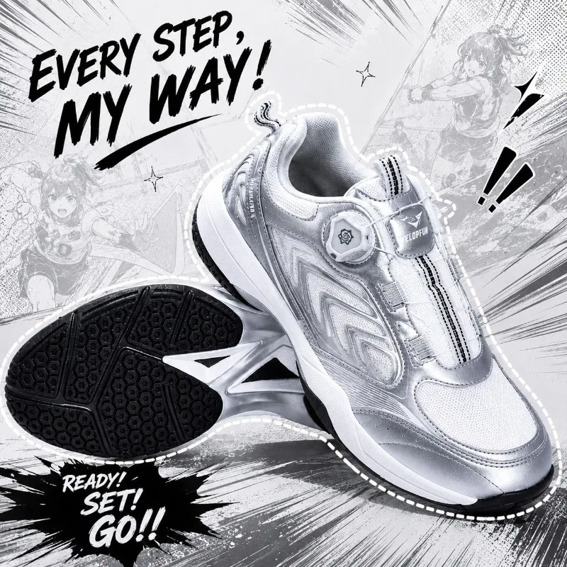 2026 Best Selling Badminton Shoes Man Anti-Slip Indoor Court Shoes Men Quick Lacing Tennis Shoes High Quality Table Tennis Shoe