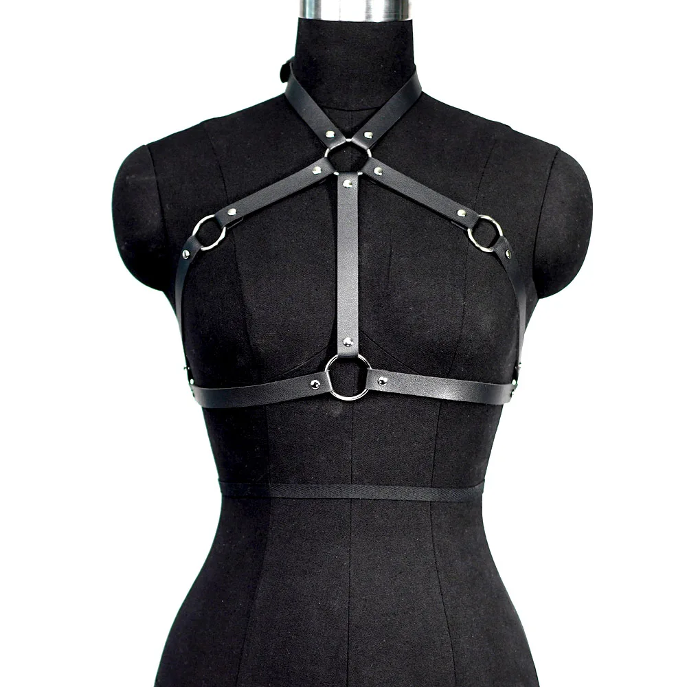 Women Sexy Harness belt Chest Harness Corset Leather Lingerie Body Harness Bdsm Bondage Lingerie Punk Gothic Fetish Clothing