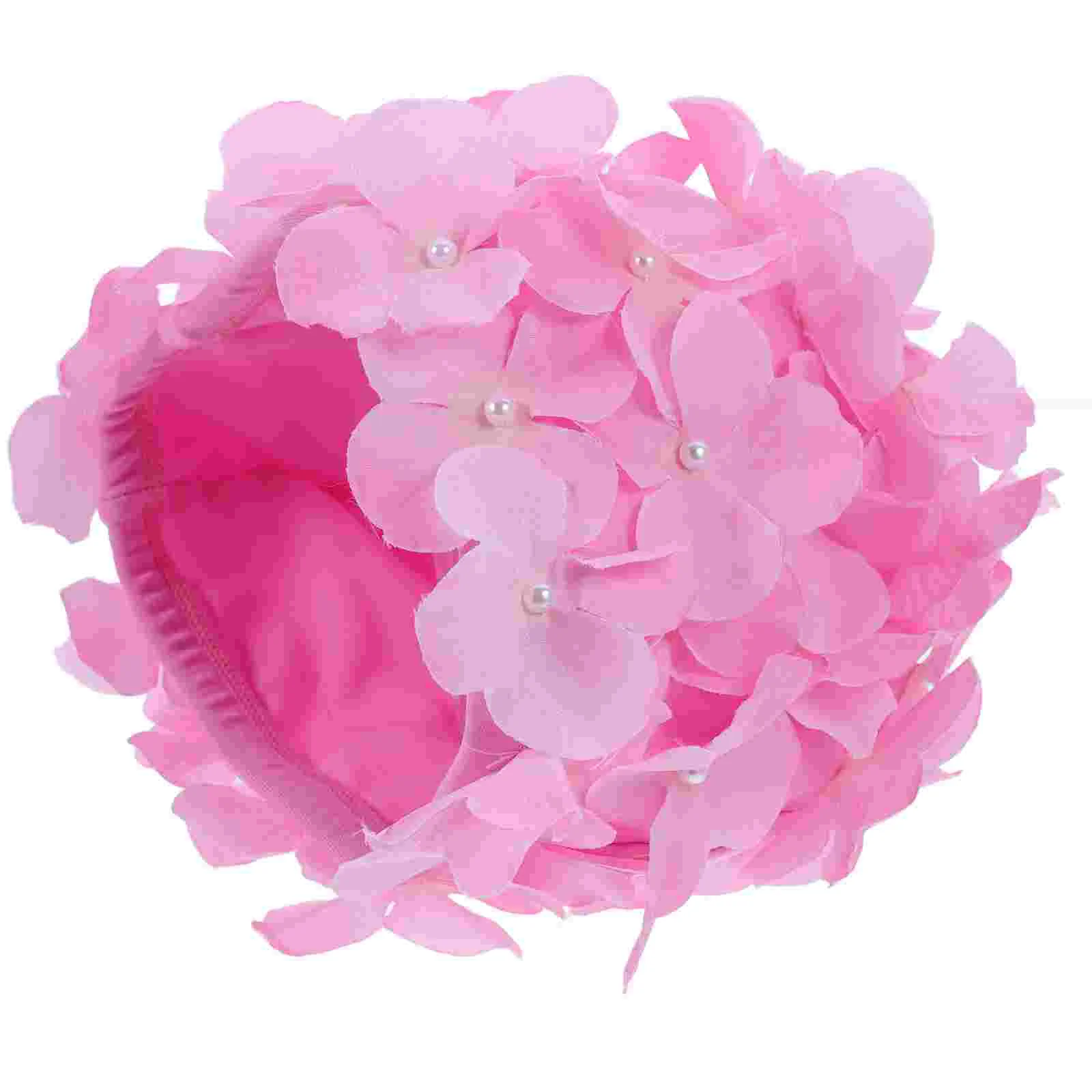 

Swim Cap Shower Caps Flower Women Swimming for Manual Petal Hat Child Miss