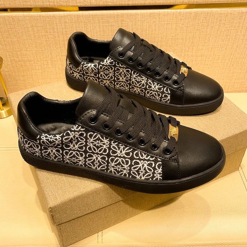 

Embroidery Black Men's Sneakers High Quality Brand Skate Shoes Man Vulcanize Shoes Flat Low Men's Summer Sneakers zapatos hombre