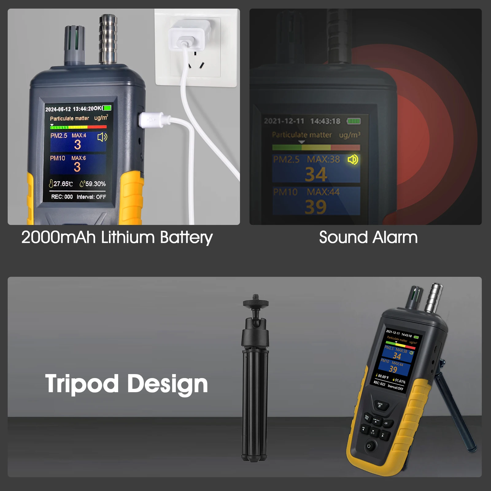 Tester di Qualità dell'Aria PM - Industrial Laser Temperature recensione e prezzo