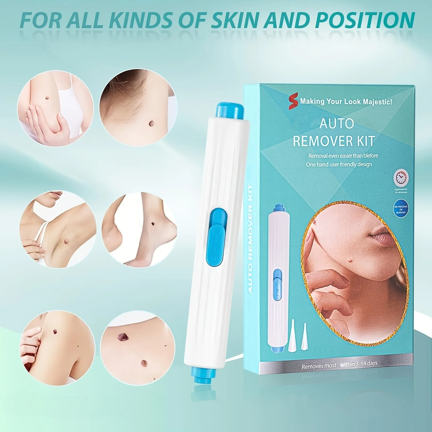 1/2/4 Pcs Removal Kit for Skin Care, One Hand User Friendly Design, Safe and Effective for Home Use