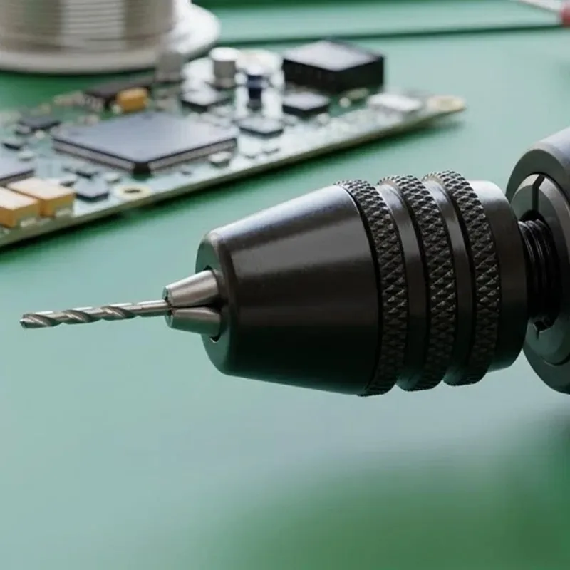 1/10x Electric Drill Chuck Three-jaw Self-tightening Screwdriver Impact Driver Adaptor Mini Chuck Hex Shank Drill Bits Adapter