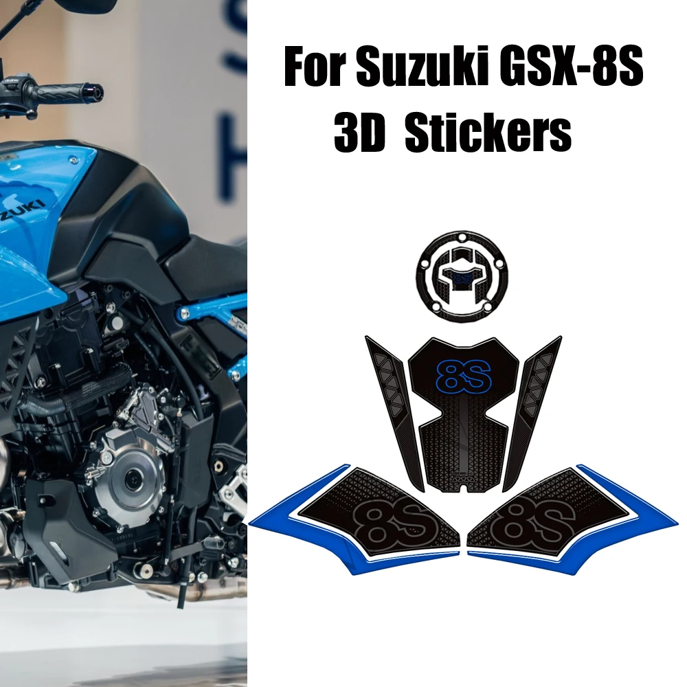 

Motorcycle For Suzuki GSX-8S GSX8S GSX 8S 800 Tank Knee Pad Grips Stickers Decals Protection Gas Fuel Oil Kit 2023 2024