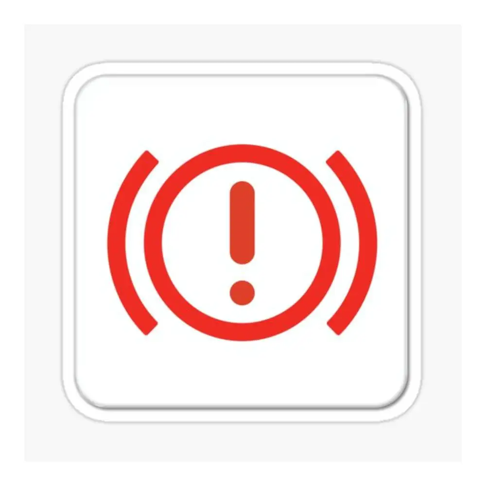 Handbrake Warning Light Sticker Car Window Bumpers Die-cut Vinyl Stickers Decorative Accessories