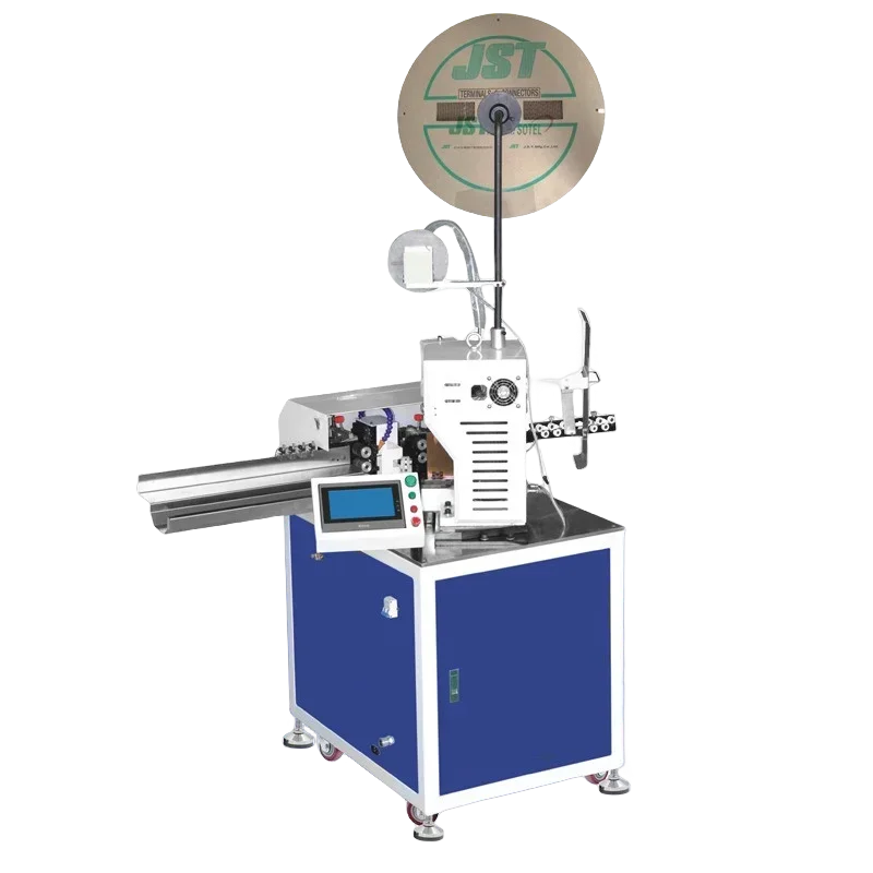 Nova máquina elétrica totalmente automática de terminal único, máquina de friso, descascamento de fio paralelo duplo, descascamento de fio torcido
