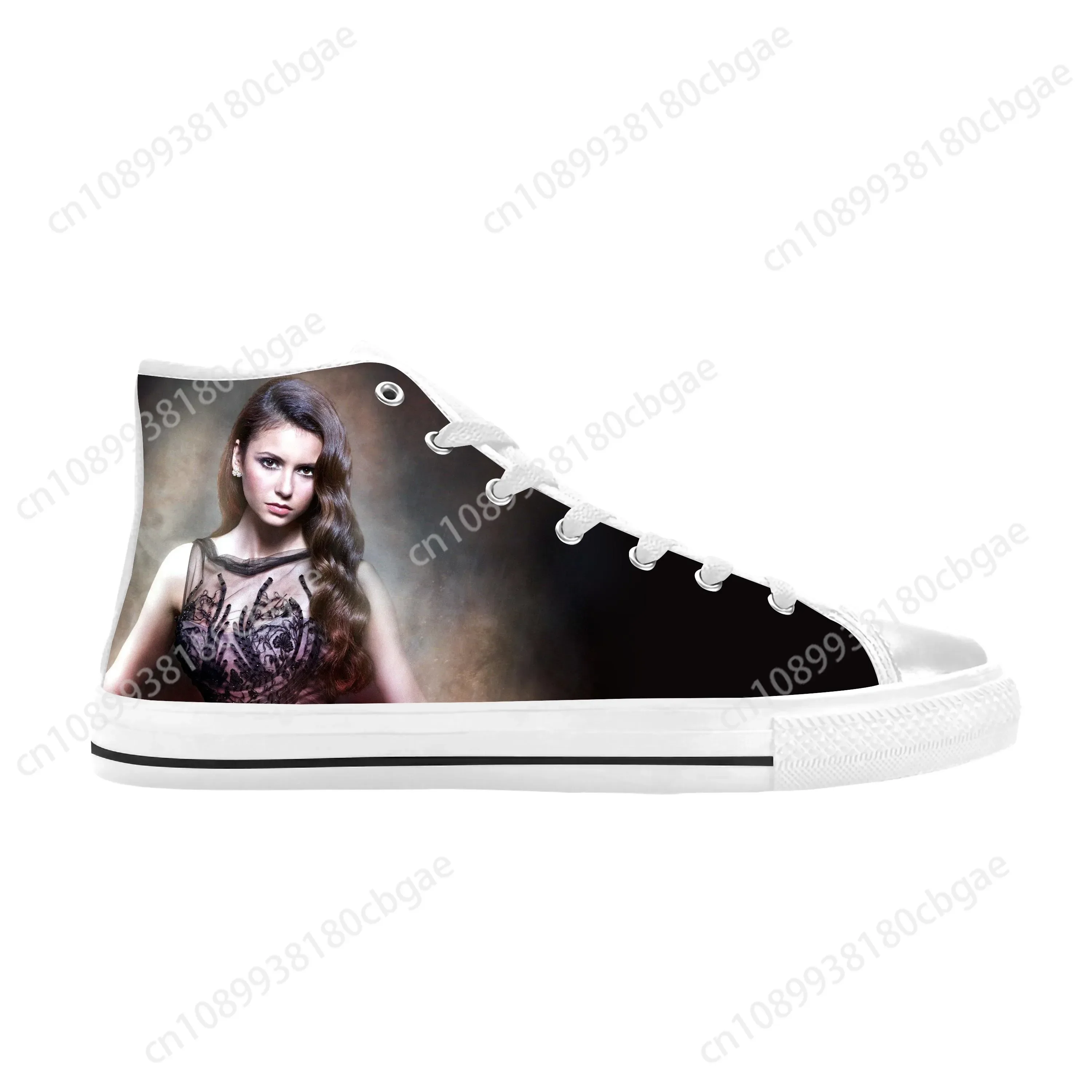 The Vampire Diaries Elena Gilbert Fashion Popular Casual Cloth Shoes High Top Comfortable Breathable 3D Print Men Women Sneakers