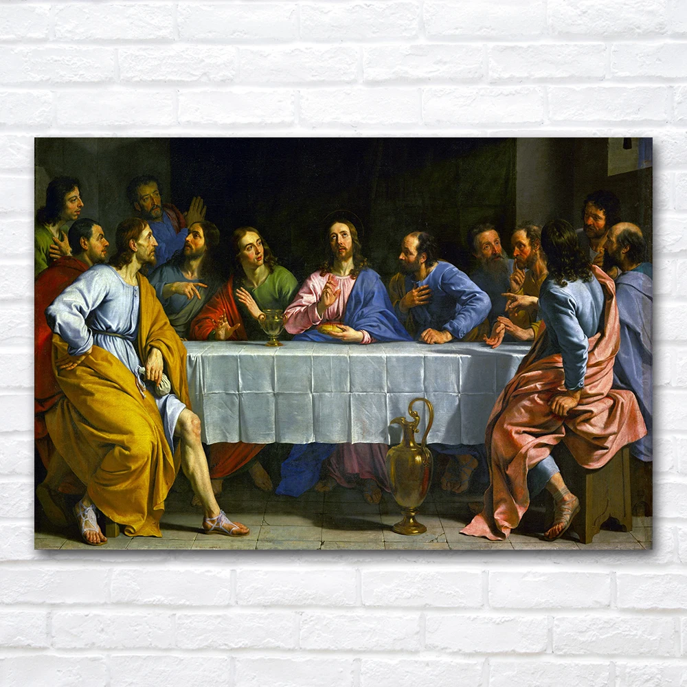 The Last Supper Wall Art Poster Printed Canvas Painting Home Living Room Aesthetic Decoration Classical Mural