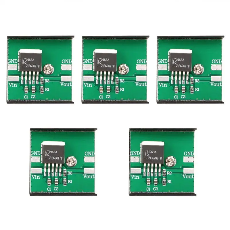 AS60-5PCS Ultra Low Noise Power Module LT1963 Power Board / 5V Power Module