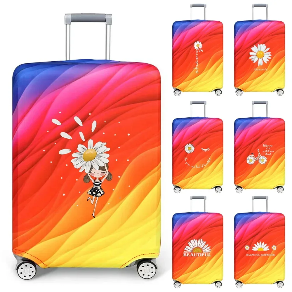 

Travel Suitcase Cover Suitable for 18-32 Inch Thick Luggage Dust Covers Daisy Series Baggage Protection Covers Outdoor Holiday