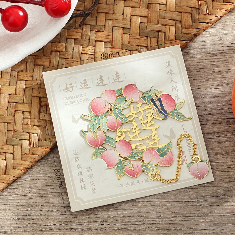 Fruit Flavor Bookmark Clip Reading Label Student Bookmark for Reading Student Library