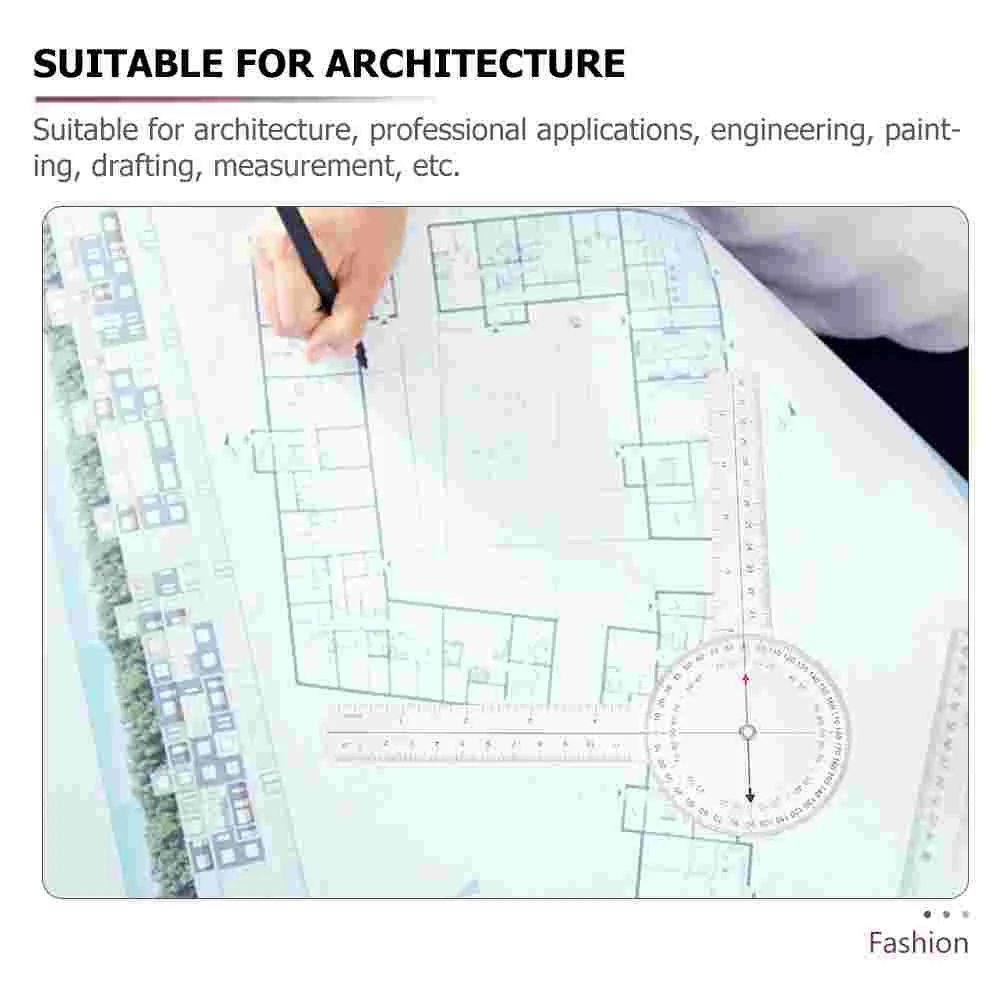4 Pcs Angle Ruler Lightweight Protractor Foldable Goniometer Rotatable Rotary Plastic Measuring Tool Affordable