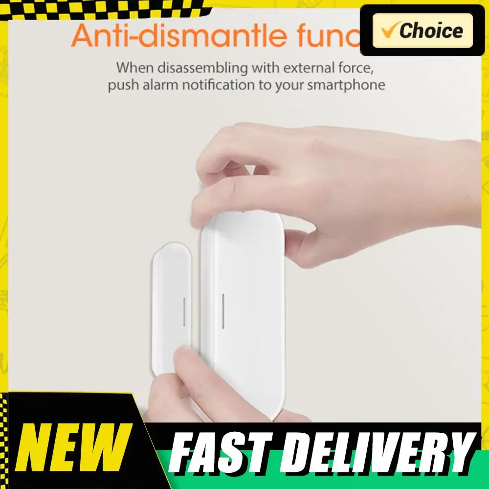 

Tuya APP Door Open/Closed Detectors Security Protection ZigBee Smart Door Sensor 2.4GHz Wireless Garage Door Detector for Indoor