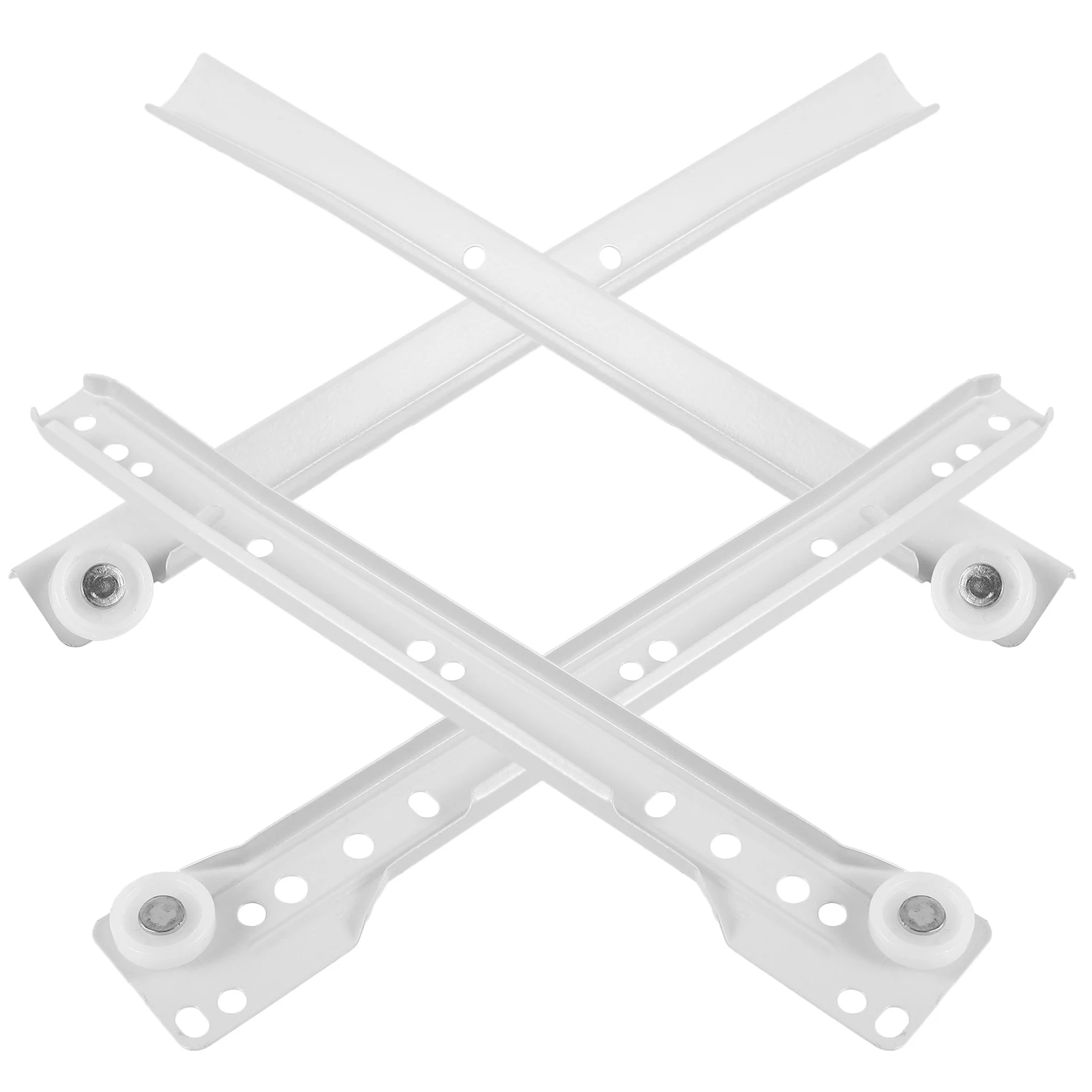 

8pcs Heavy Duty Drawer Slides Metal Slide Rails For Kitchen Cabinet Wardrobe Replacement Furniture Parts