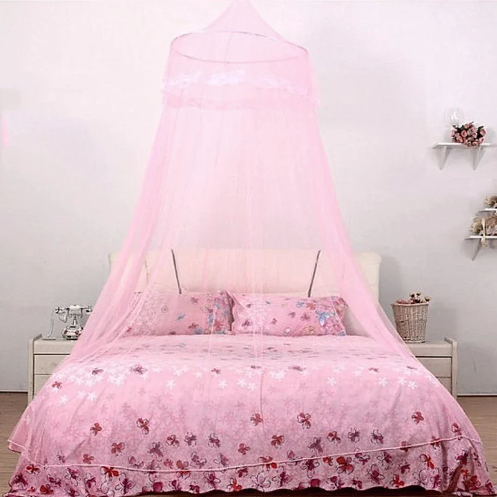 Children Bed Room Canopy Hanging Mosquito Net Princess Dome Foldable Bedcover for Kids Insect Proof Elegant Netting