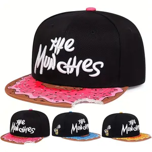 Unisex-Buchstaben bestickter Wassermelonendruck-Hip-Hop-Ausgänge Flugzeuge verstellbare lässige Baseballkappen 6 Hauptverkaufscreme Salon Line Watermelon - №5